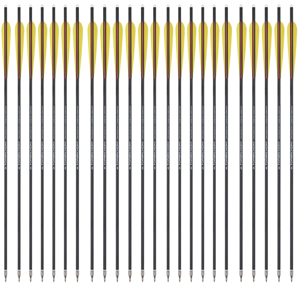 Carbon Crossbow Arrow with Replaced Arrowhead, Archery Bolts, Shooting Accessories, Hunting, ID8.8, OD7.6, 20"