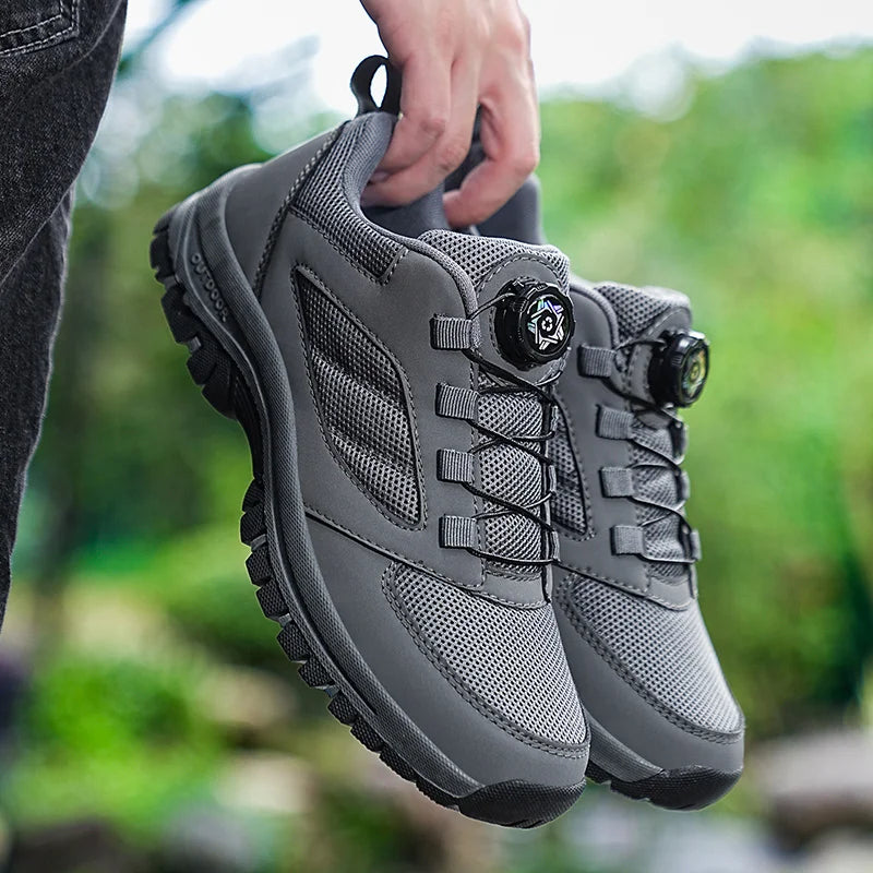 Men'S Spring And Autumn Outdoor Sports Shoes With Rotating Buckle Convenient Comfortable Anti Slip Hiking Shoes Large Size 39-48 Main image
