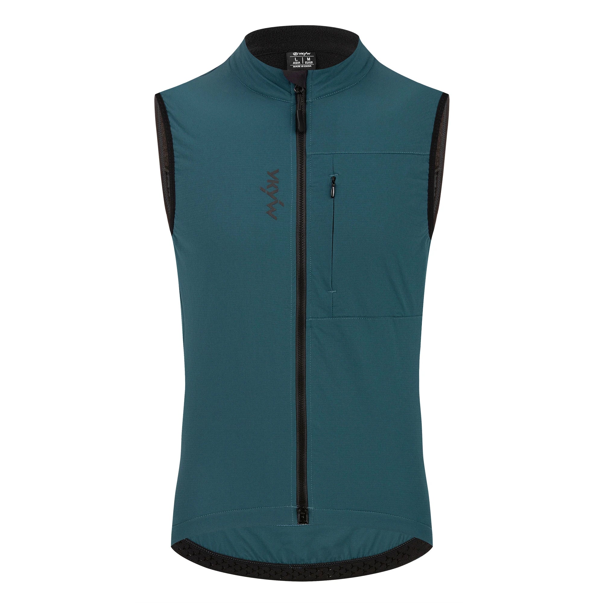 YKYWBIKE Men Cycling Gelit Thermal Fleece Bicycle Windbreaker Sleeveless Bike Vest Windproof Waterproof Cycling