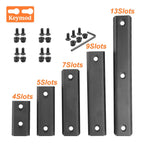 Hunting Tactical Picatinny Rail 3-13Slots 20mm Aluminum Rail Adapter Mount for Keymod / M-LOK System Handguard Scope Mount Base