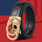 New luxury brand men's leather belt, 3.4 cm width, high-quality belt for women, women's belt design