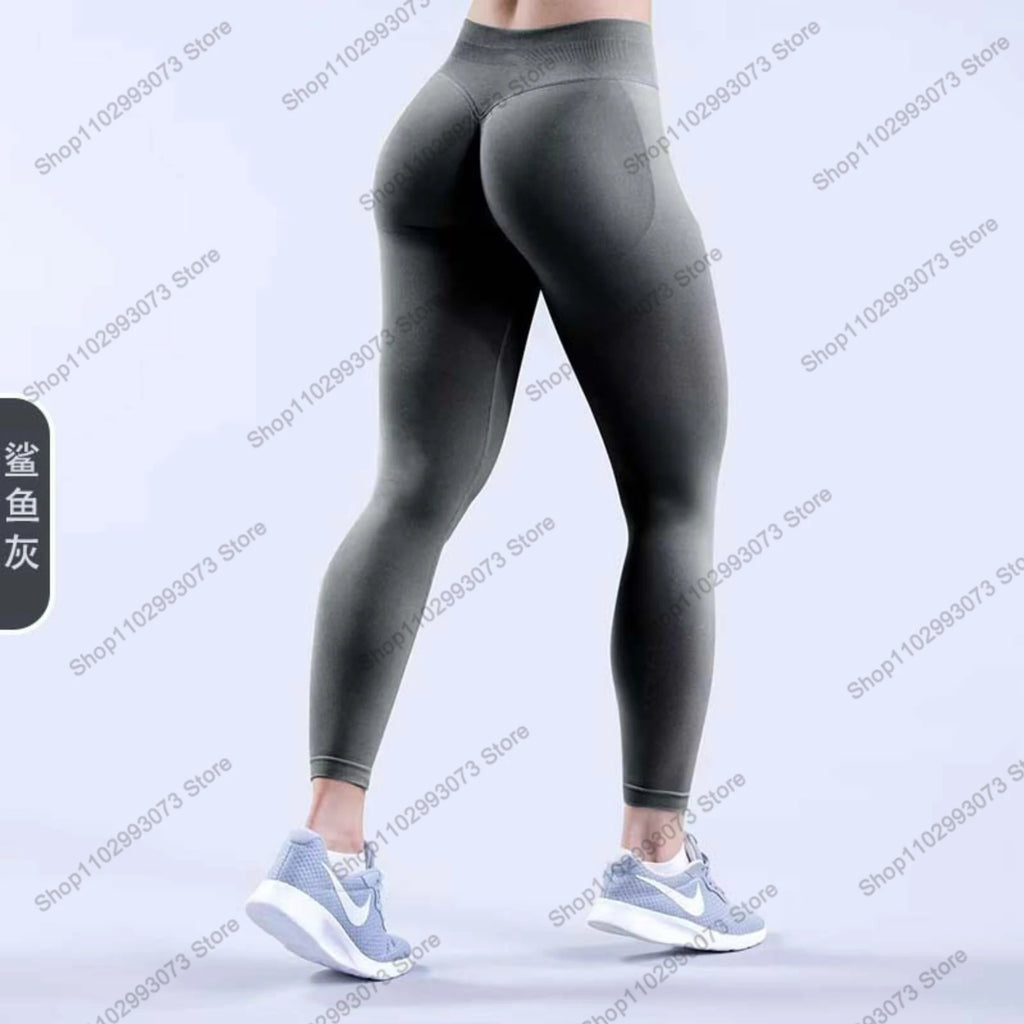 Women's High Waist Seamless Yoga Leggings Tummy Control Butt Lifting Workout Pants Soft Athletic Leggings for Gym Fitnes Running