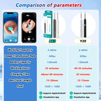 Smart Visual Ear Cleaner HD Ear Sticks Otoscope USB C Charging Endoscope Wax Removal Tool Earpick MIni Camera Health Care Set