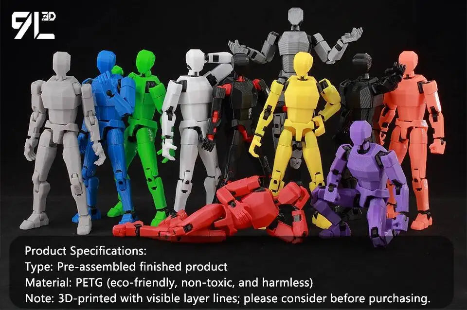 9L3D Lucky 13 Invincible Boy Conquer Omni Action Figure 3D Printed Anime Model Multi-Jointed Poseable Collectible Toy Gift Fan