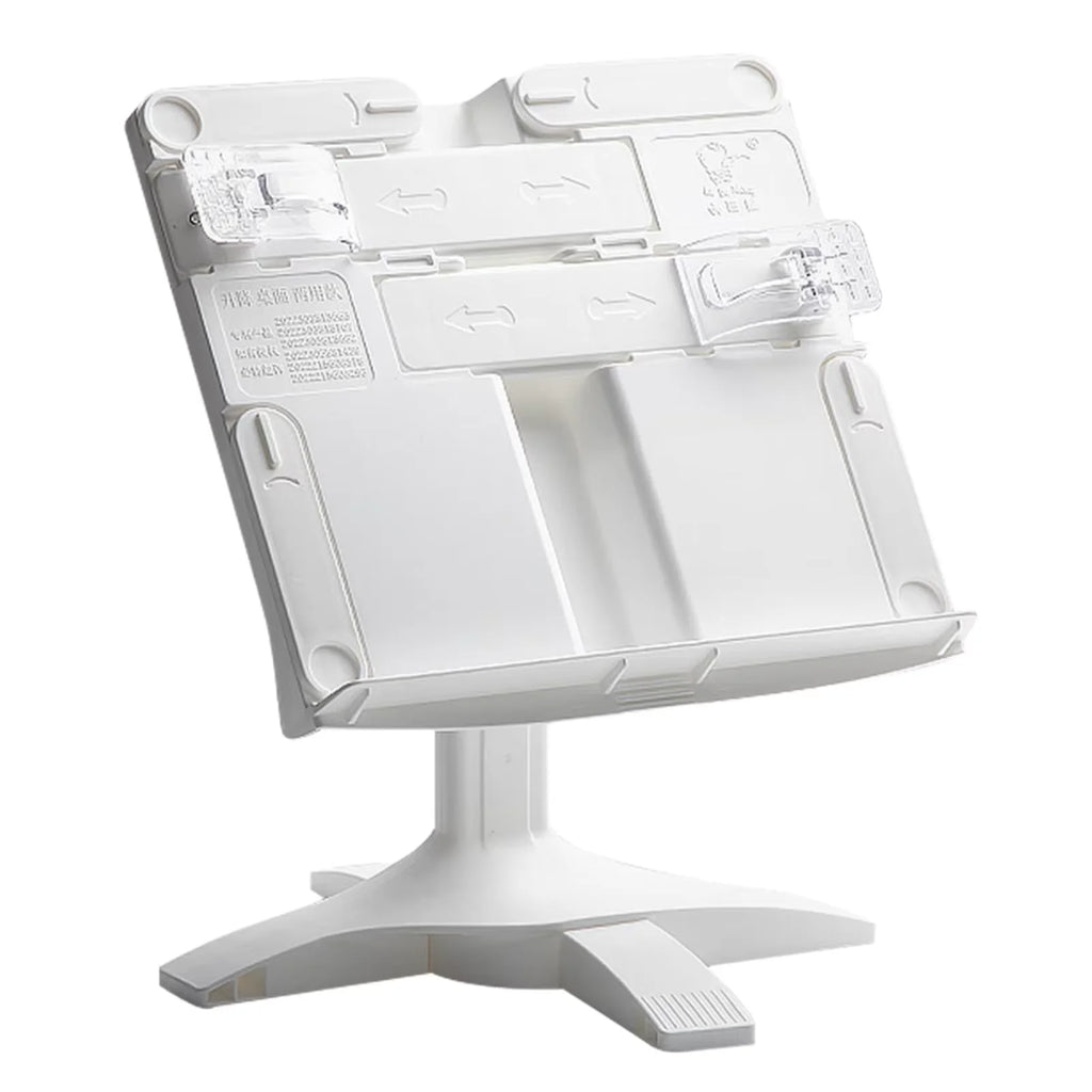 Ergonomic Adjustable Reading Stand - Lightweight, 2-in-1 Desktop Book&Laptop Holder with Height Options for Comfortable Viewing