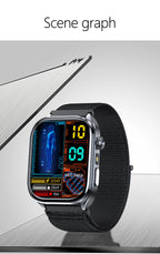 New Health Watch Uric Acid Blood Pressure Blood oxygen Body Analysis Body Fat SmartWatch ECG+PPG Bluetooth call Clock Women Men