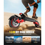 J15MAX Electric Scooter Adults 1600W Powerful Motor, 40-50 Max Range, Top 31 MPH, E Scooter W/Front/back Suspension for,10" Tire
