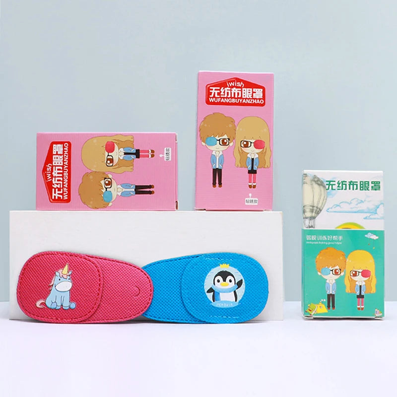 6pcs Children Health Care Kids Child Occlusion Medical Lazy Eye Patch Eyeshade For Kids Strabismus Treatment Vision Care Kit