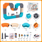 Kid Anti-Gravity Magnetic Attraction Track Train Changeable Magnetic Magic Rail Car Electric Train Building Toy for Kids Gifts