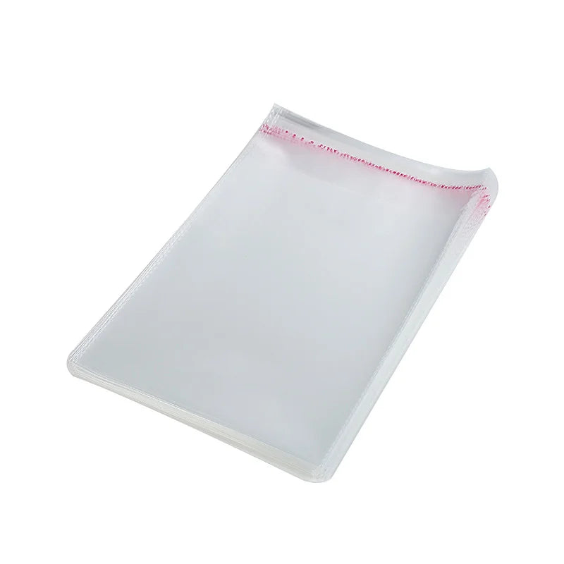 100/200pcs Transparent Self Adhesive Seal Bags OPP Plastic Cellophane Bags Gifts Bag & Pouch Jewelry Packaging Bags