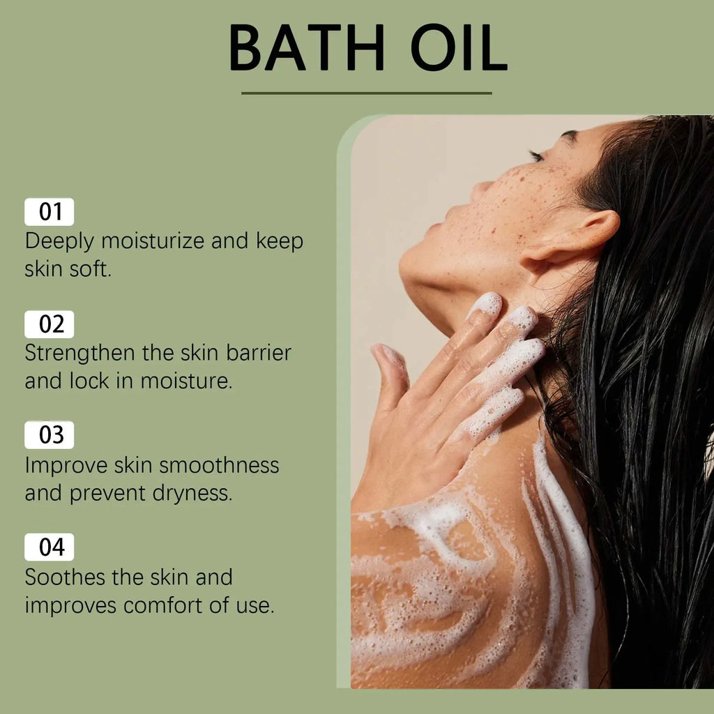 Eelhoe Body Moisturizing Bubble Bath Oil Lasting Nourish Deep Cleansing Moisturize Smoothing Skin Remove Exfoliate Shower Gels