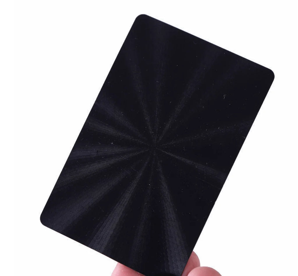 Brand New 54-piece Black and Gold Plastic Playing Card Foil Poker Set Magic Tool Party Tabletop Game