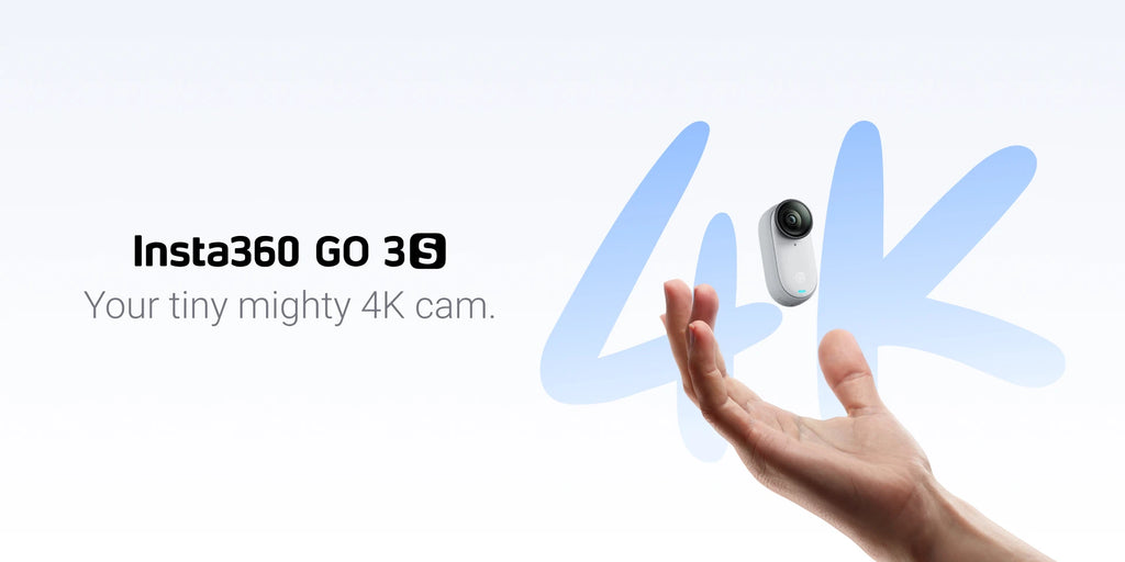 Insta360 New GO 3S - 4K Tiny Camera, Portable and Versatile, Hands-Free, POV, Mount Anywhere, Stabilization