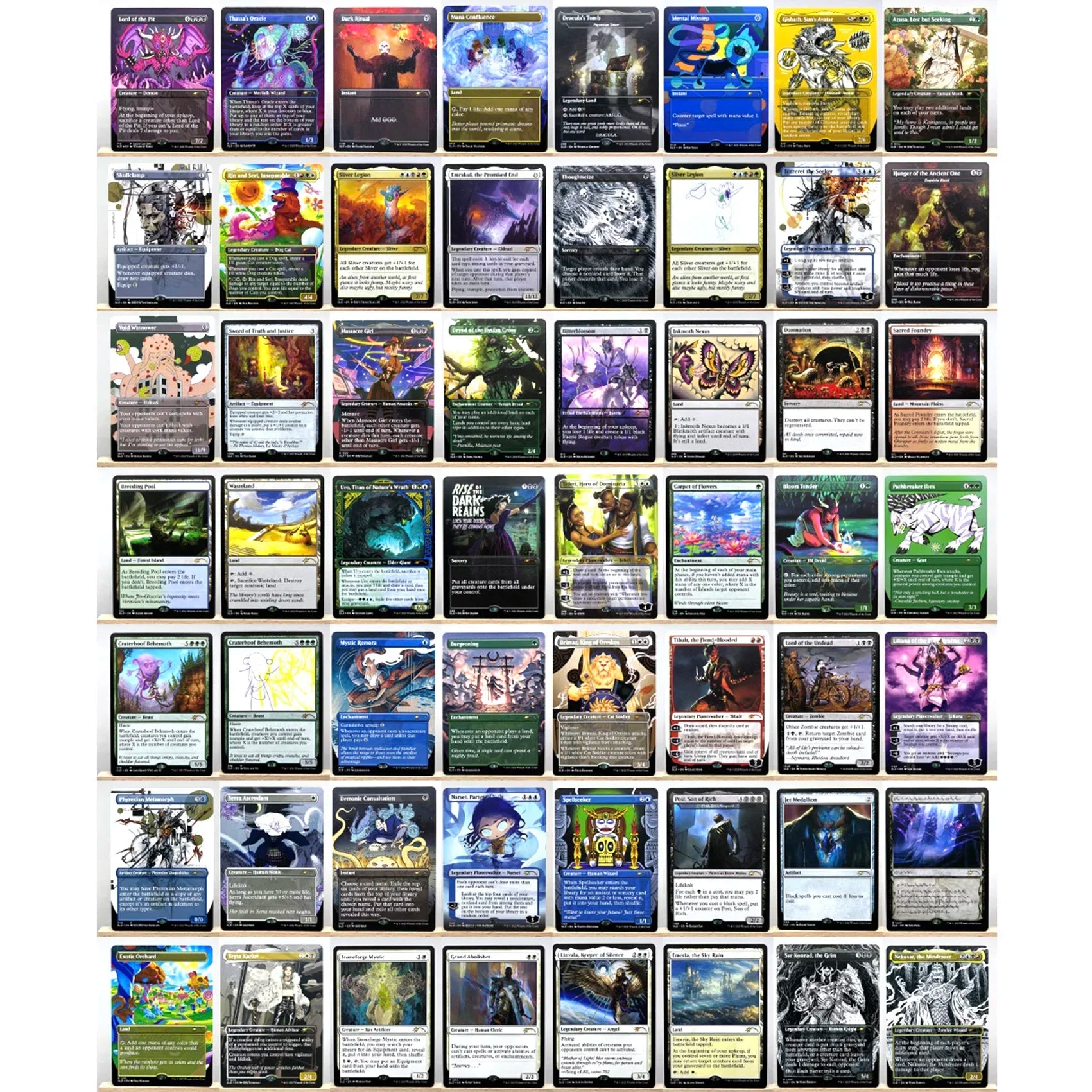 Whole Set TCG Cards for Home Play Proxy magical power9 beta fetch lands VMA dual  shock land The One Ring gathering Sol Ring