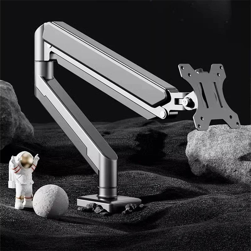 Single Monitor Mount Stand Up to 32 Inch 19.8lbs Universal VESA Desk Bracket Height Adjustable Computer Screen Holder Image principale du produit