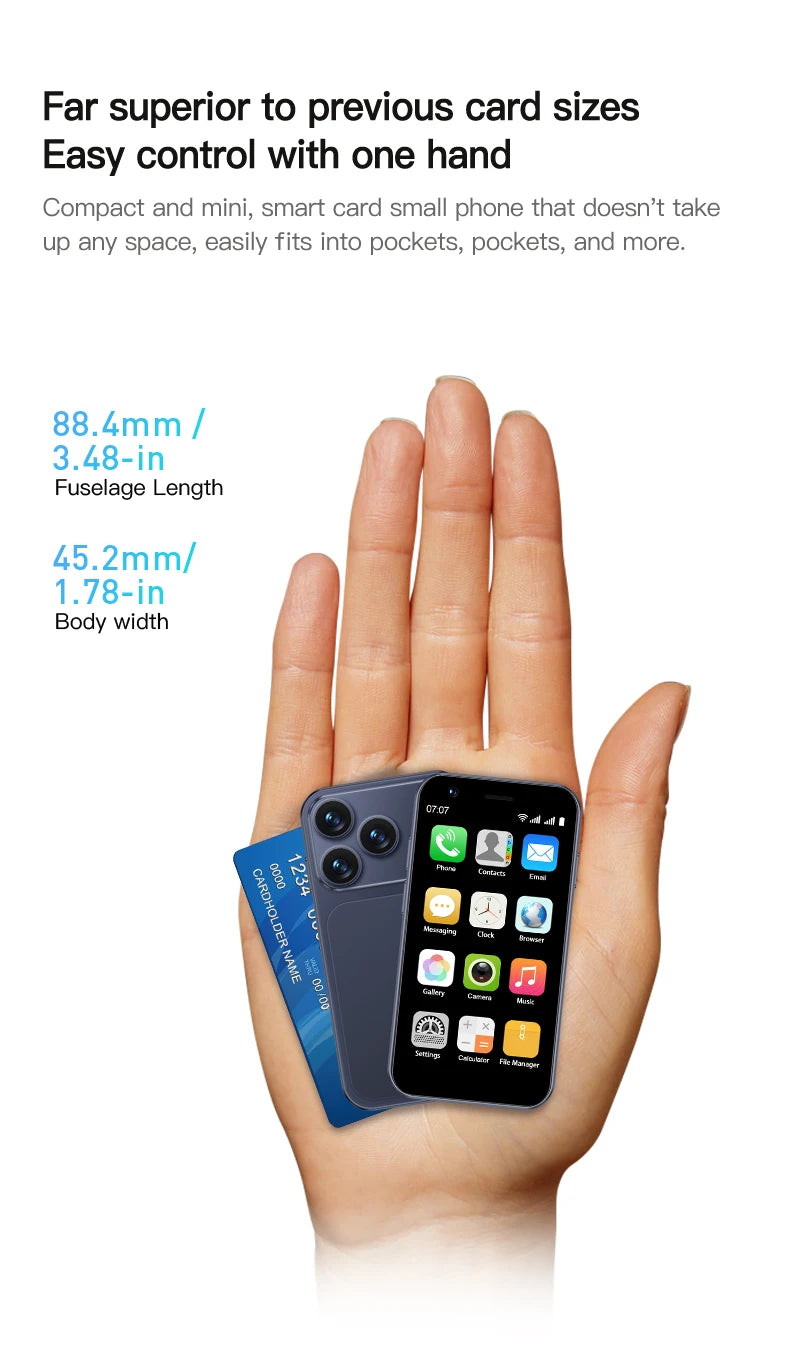 SERVO 18SE MINI 3G Pocket Smartphone Android System Google Play 16GB ROM 2MP Camera WiFi Super Small Smart Phones 2 SIM Standby