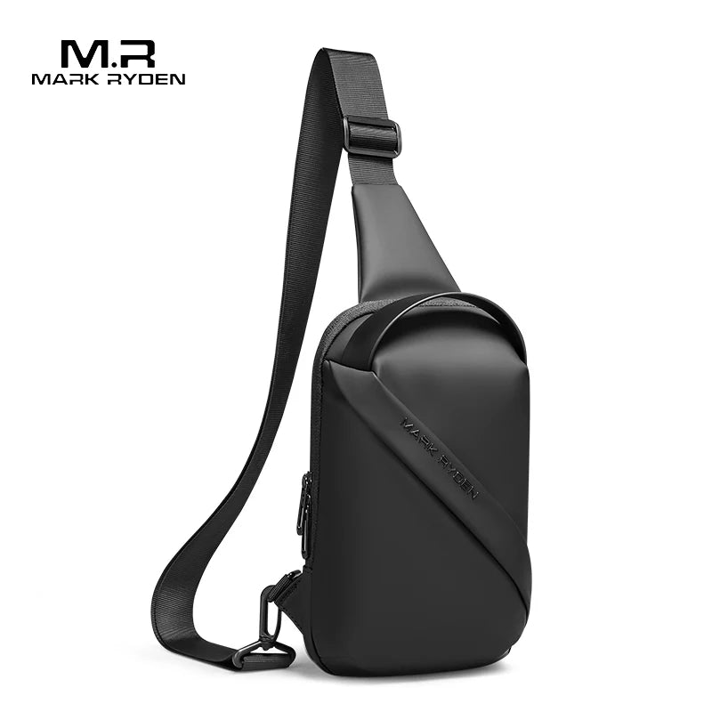 Mark Ryden Men Bag Oxford Sling bag 7.9 inch Male Chest Bag Crossbody Bag For Man Moto Biker Shoulder Bags Black New Fashion Bag Image principale du produit