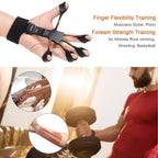 Hand Grip Strengthener Physical Tools Guitar Finger Trainer Training and Exercise Gym 6th Level Resistance Gripster Expander