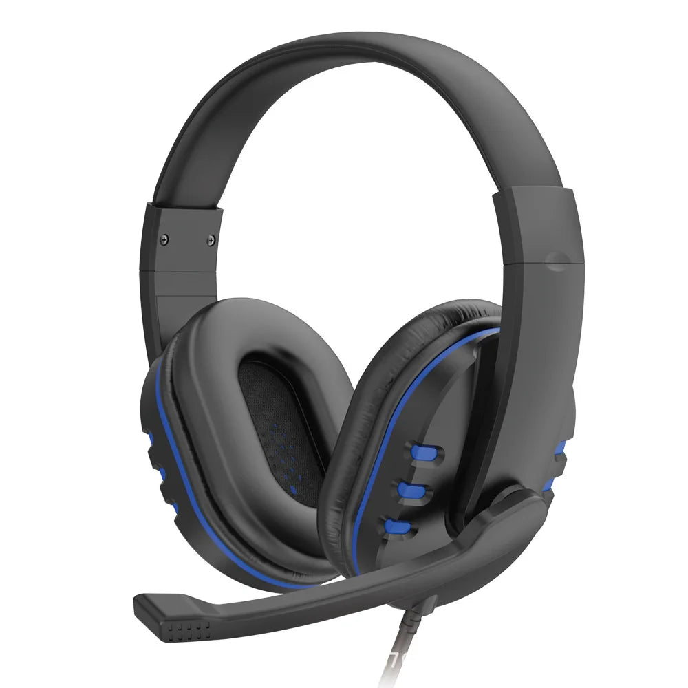 Headphones 3.5mm Wired Gaming Headset Earphones Music For PS4 Play Station 4 Game PC Chat computer With Microphone Main image