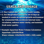 Aquarium Water Purification Tablets Fish Tank Clarifier Rapid Clear Turbidity Clean Ecosystem Care Pet Fish Health Accessories