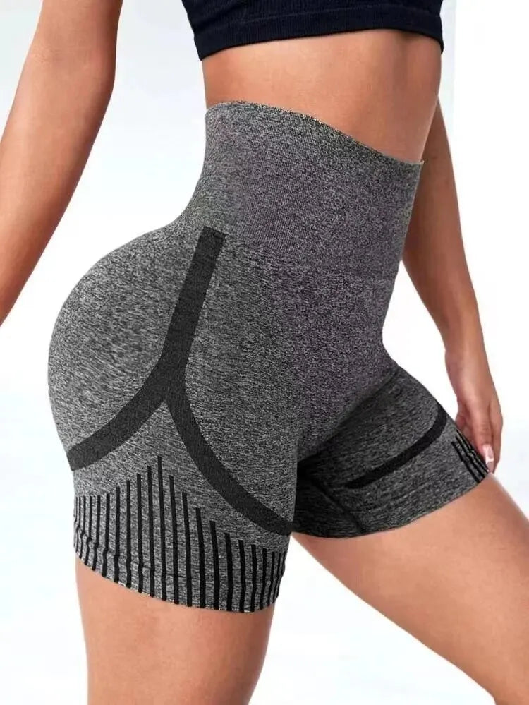 Women Yoga Shorts High Waist Workout Shorts Fitness Yoga Lift Butt Fitness Ladies Yoga Gym Running Short Pants Sportswear Secondary image