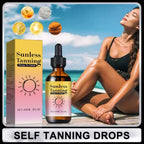 Vitamin-Enriched Tanning Drops 60ml - Beta-Carotene Formula Naturally Enhances Skin Color for a Sun-Kissed Glow Without UV.