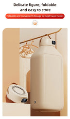Portable Electric Dryer Multifunctional Dryer Foldable Timed Fast Drying Low-noise Warm Air Heating Clothing Care Mini Dryer