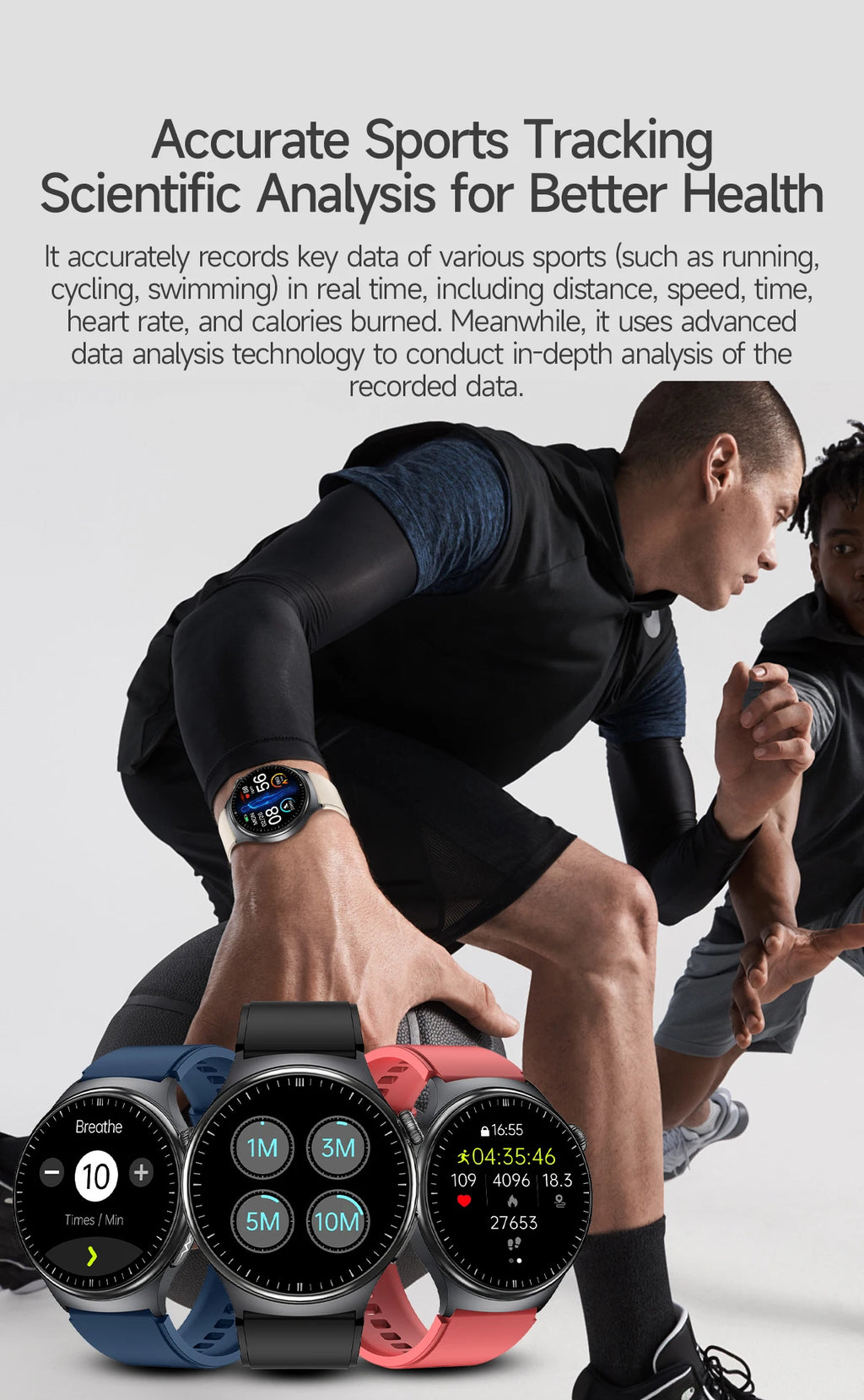 2026 New Micro Physical Examination Health SmartWatch Men ECG Uric Acid Lipids Blood Pressure BT Call Smartwatch For Android IOS