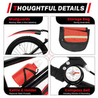 20 Inch Mountain Bike 7 Speed Gears, Adjustable Seat Kids' Bike with Mudguards Kettle Holder Kettle for Boys Girls 8-13 years