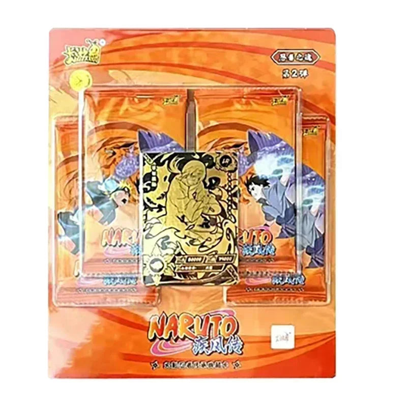 KAYOU Genuine Naruto Cards Box Anime Figure Card Booster Pack Sasuke Collection Flash Card Toy Birthday Christmas Gift for Kids