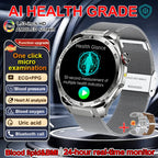 ECG High-end Health Smart Watch Men Blood pressure lipids bloodoxygen Body analysis Uric acid Health Tracker Smartwatch Men lady