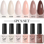 LILYCUTE Nail Gel Polish Set Pink Green Spring DIY Nail Art Design Long Lasting Soak Off UV Gel Manicure Painting Gel Vernis Kit