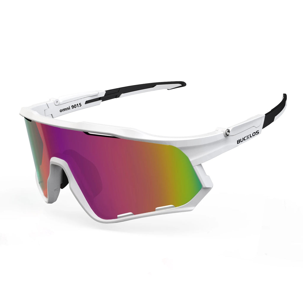 BUCKLOS Polarsized Cycling Glasses UV400 Road Mountain Bike Goggles TR-90 Frame Windproof Outdoor Sports Eyewear Cycling Parts