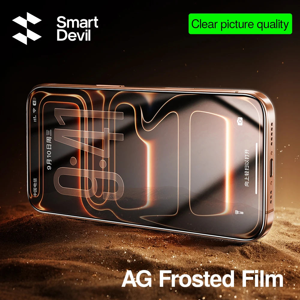 SmartDevil HD Tempered Glass Film for iPhone 17 ProMax Privacy Screen Protector for iPhone 17Air 17Pro 16Pro 16 Anti-fingerprint Main image