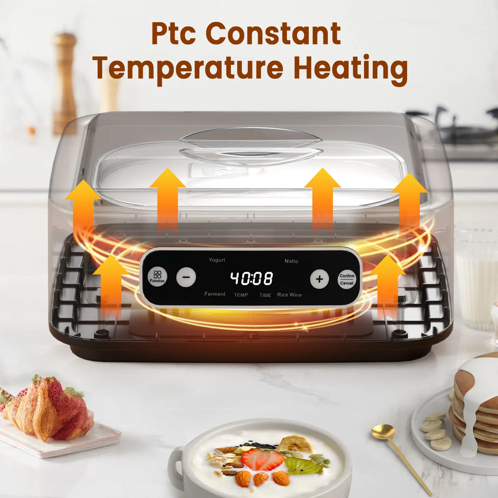 Eco-friendly Probiotic Yogurt Maker with Timer Intelligent Constant Temperature Fermentation Machine For yogurt,natto, rice-wine