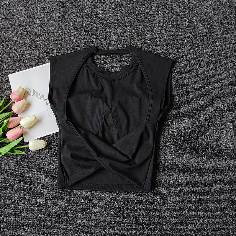 Women Sports Bra Top Push Up Sexy Beauty Back Fitness Yoga Bra t-shirts Sport Tops For Women Breathable Running Vest Gym Wear
