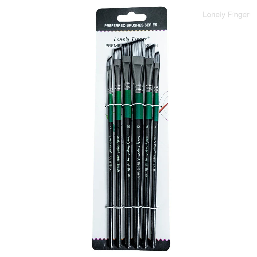 6/24/30Pcs Artist Paint Brush Set for Watercolor, Acrylic, Oil and All Media, Suitable for Canvas, Paper, Ceramic, Nylon Hair, W
