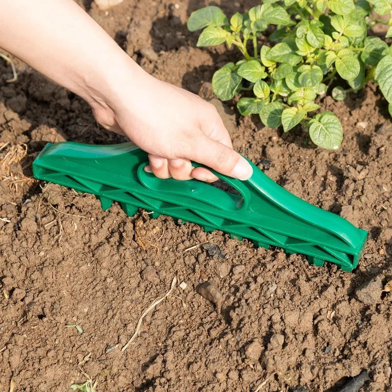 Hand Dibbler 12-Hole Fast Seeding Seed-in Soil Digger and Soil Spacer Planting Aids for Efficient Gardening Garden Seeder Tool