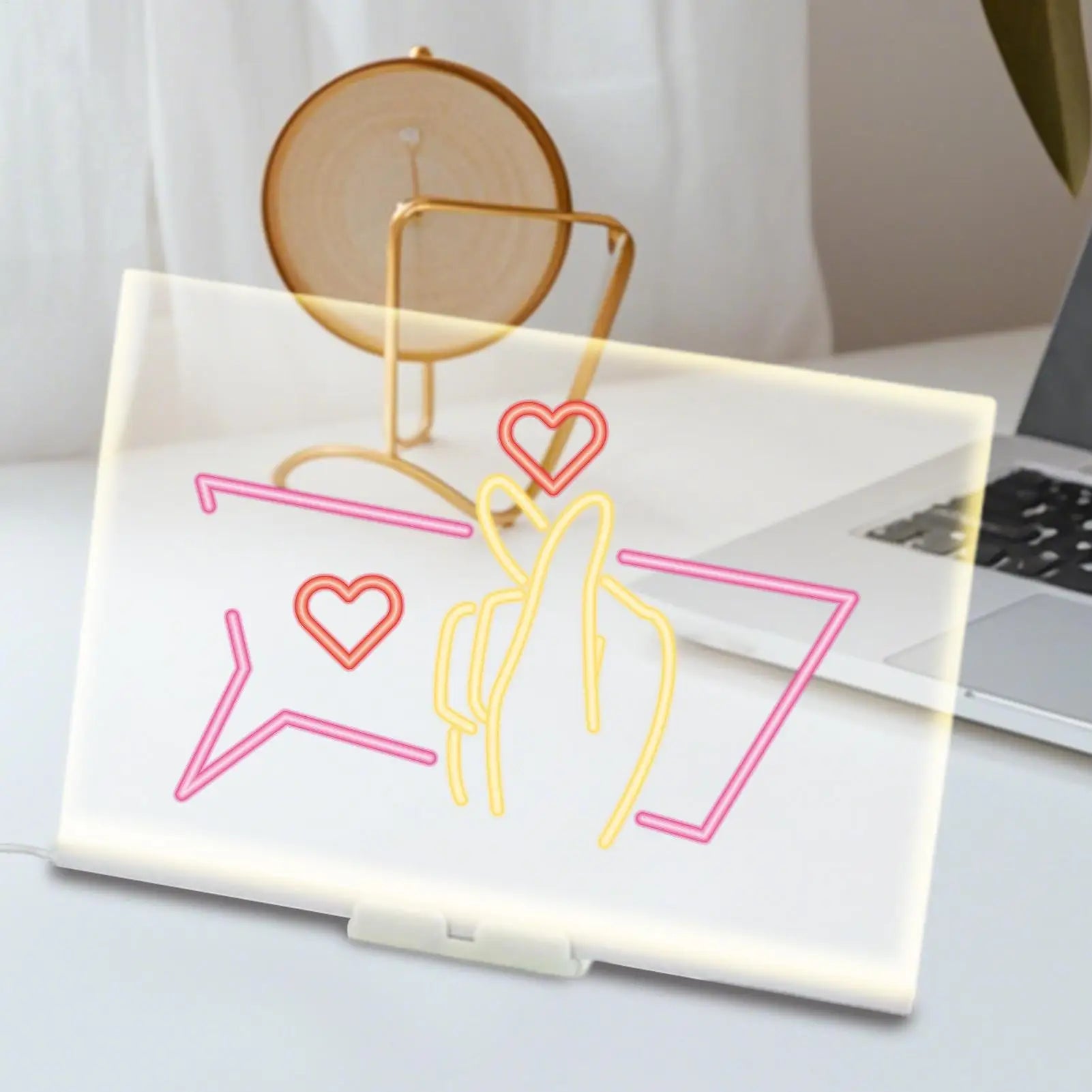 LED Drawing Board Toddler Painting Board Educational Toddler Writing Supplies Portable Drawing Tool for School Home Travel