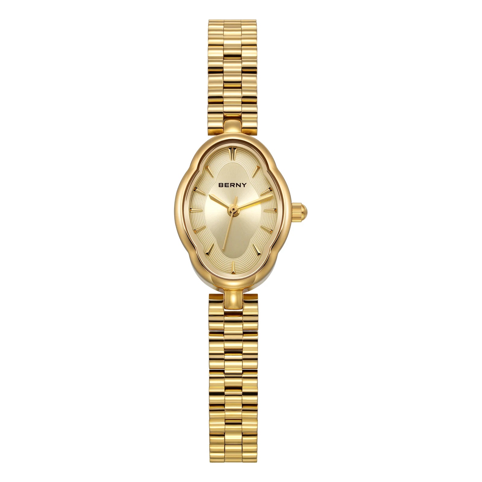 BERNY Gold Watch for Women Ladies Wristwatch Gold Quartz Jewelry Bracelet Set Minimalist Watch Multicolor Small Ladies Watches Image principale du produit