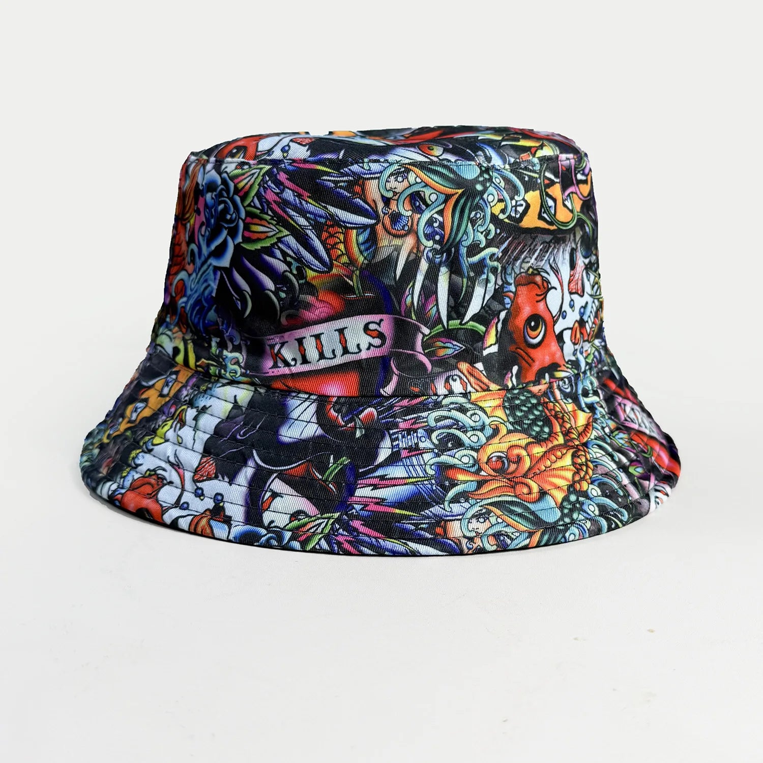 Cartoon Youthful Cool Novelty sun moon smiling face fish fisherman hat Outdoor Leisure Sunscreen Sun Hat Men Women bucket hats