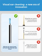 Visual Ear Wax Cleaner with Camera Safe Earwax Removal Endoscope with 5M Camera Luminous Otoscope Ear Cleaning Tools Ear Care