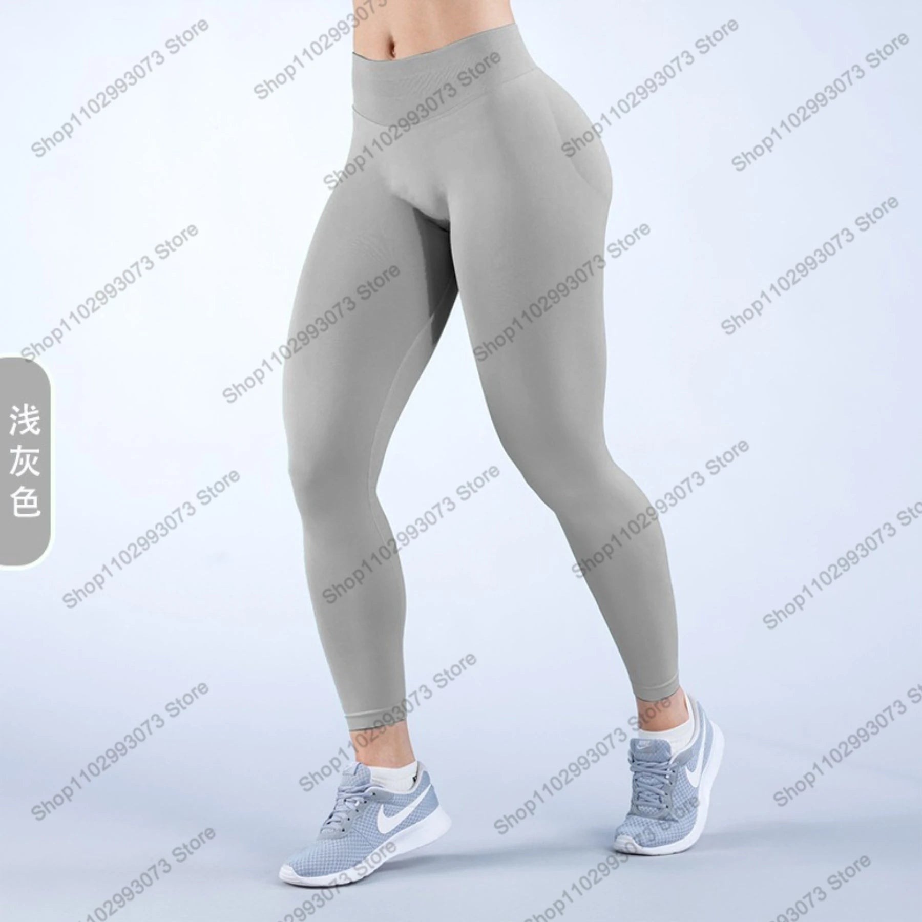 Women's High Waist Seamless Yoga Leggings Tummy Control Butt Lifting Workout Pants Soft Athletic Leggings for Gym Fitnes Running