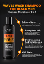 Deep Wave Control Pomade 360 Biotin Sport Strong Hold Wave Hair Gel With Brush Wavy Hair Oil Shampoo Conditioner Styling Care