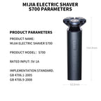 New MIJIA Electric Shaver S700 Portable Flex Razor 3 Head Shaving IPX7 Waterproof Washable Beard Trimmer Trimer Cutter 30 day