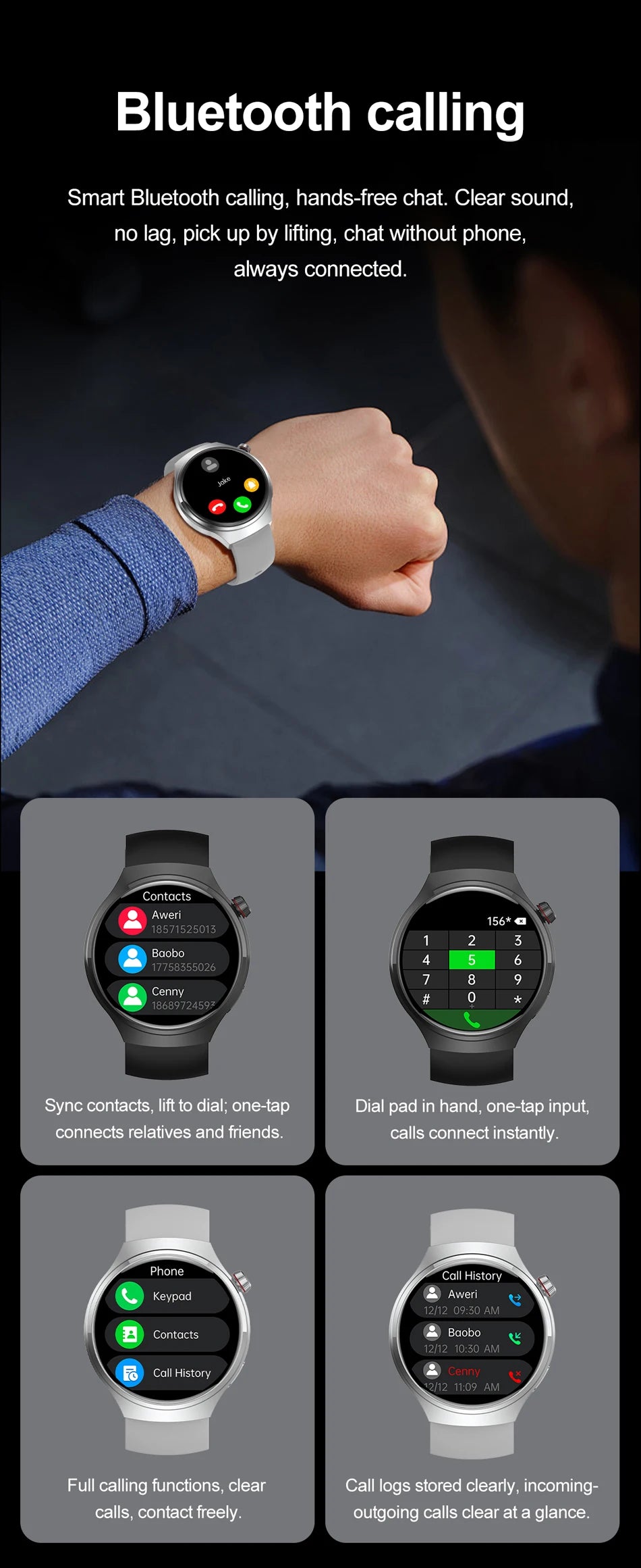 2026 New Watch 5 Pro Upgrade GPS NFC Men's Smartwatch 360*360 AMOLED HD Bluetooth Call Waterproof Smart Watch For Android iOS