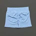 HISTELLO Impacts Shorts 4.5" Women Fitness Sports Biker Shorts Low Waist Gym Short Workout Scrunch Butt Yoga Seamless Leggings