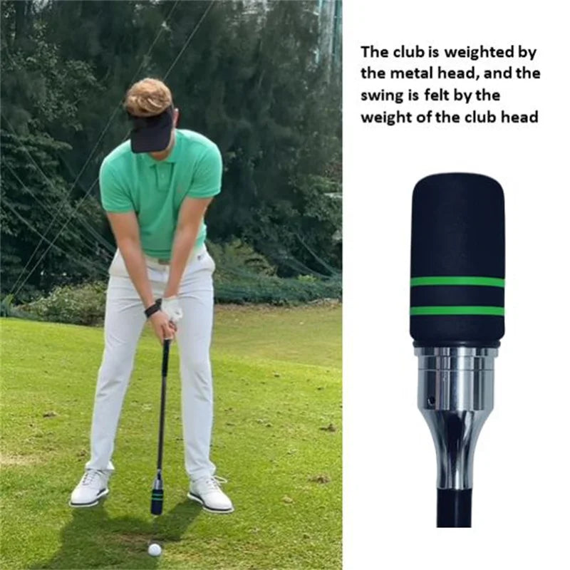 MO EYES Golf Swing Trainer Black Indoor and Outdoor Practice Stick Hand Grip HGB031