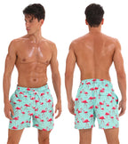 Escatch Brand Summer Mens Shorts Fashion Polyester Quick Dry Board Shorts Male Sport Gym Swimsuit Surf Swim Trunks For Man