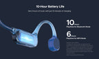DOOGEE BoneBeat Swim Lite Bone Conduction Sports Headphones Bluetooth 5.4 Wireless Earphone Waterproof Headset For swimming